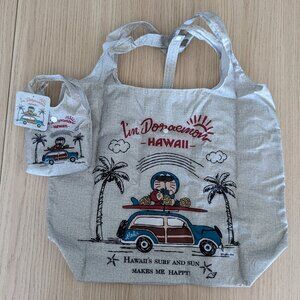 Doraemon Hawaii exclusive foldable tote reusable shopping bag